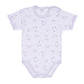 Ellepi - 2 Bodysuits with opening on the shoulder and short sleeves, 100% gray cotton