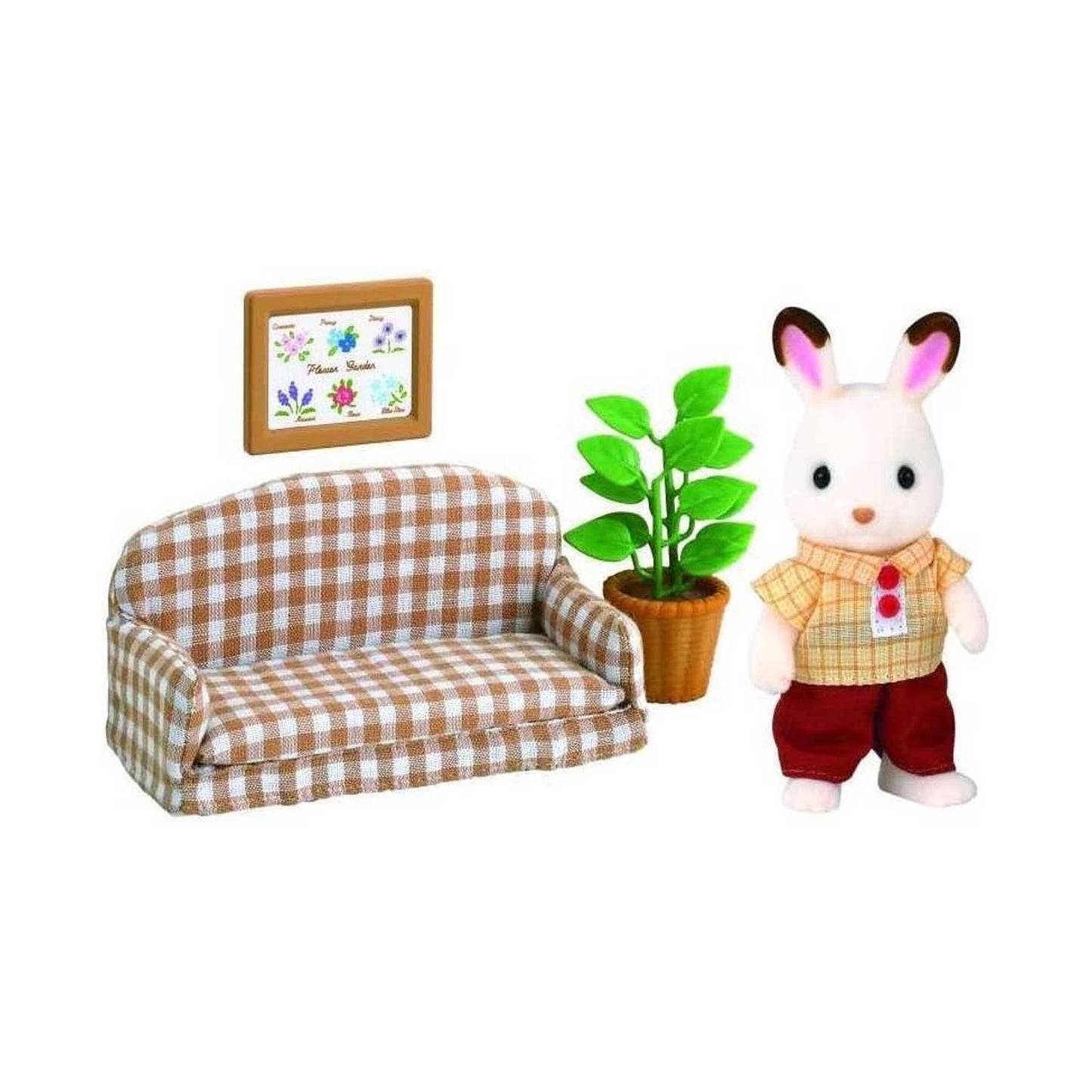 Epoch - Sylvanian Families: Papà Coniglio Cioccolato E Divano
