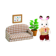 Epoch - Sylvanian Families: Papà Coniglio Cioccolato E Divano