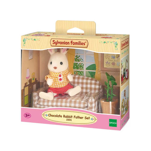 Epoch - Sylvanian Families: Papà Coniglio Cioccolato E Divano