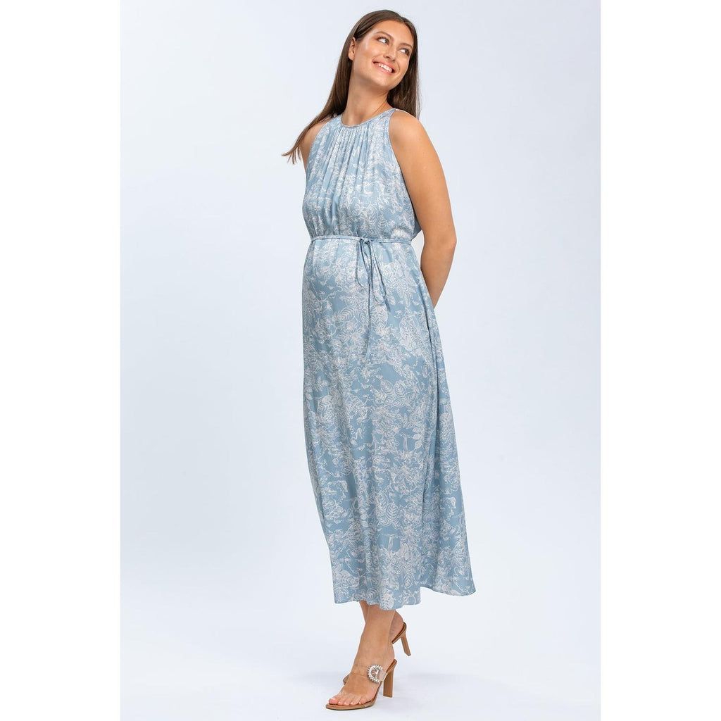 FRANCESCA QD31 - Maxi Abito Premaman Stampato