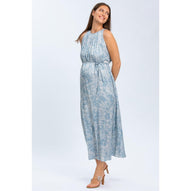 FRANCESCA QD31 - Maxi Abito Premaman Stampato