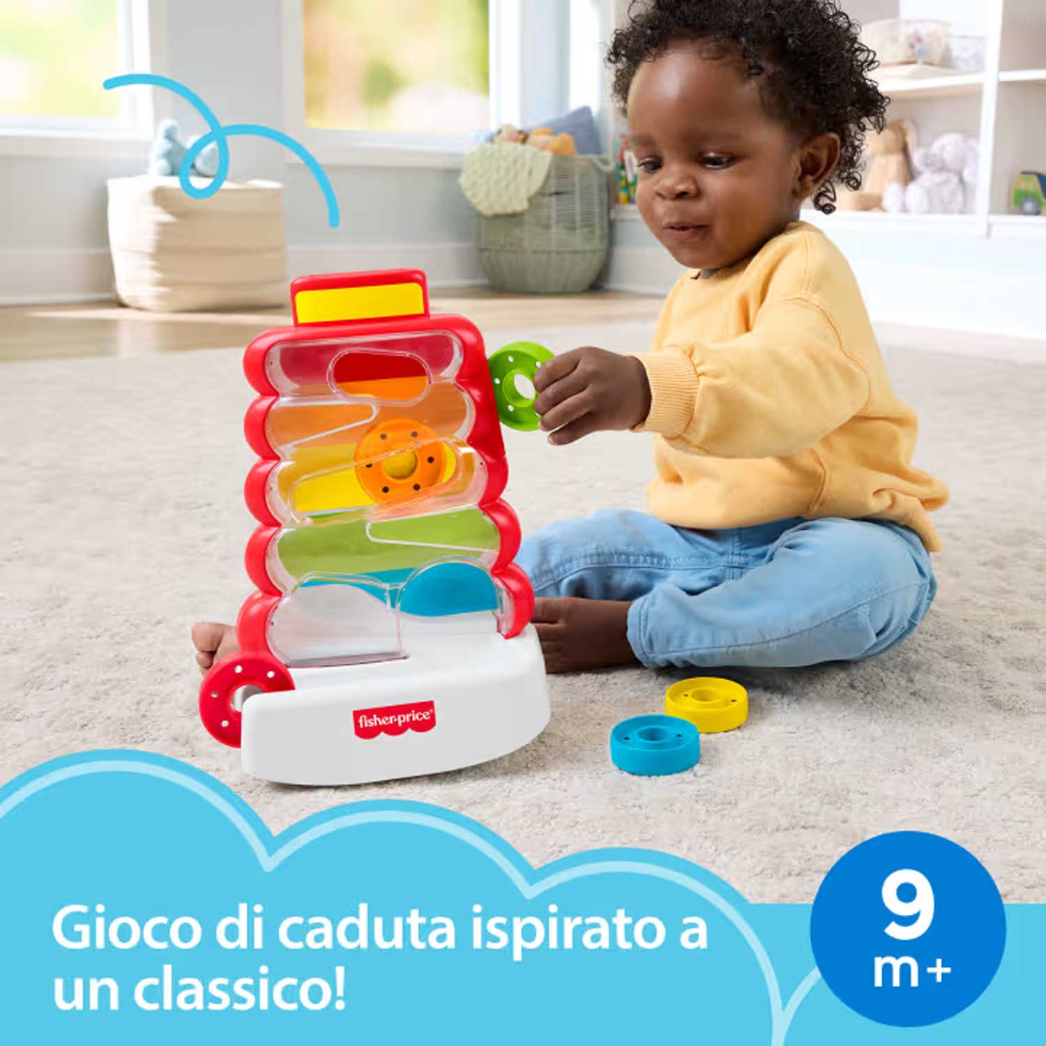 Fisher Price - Piramide 5 Anelli JLB81