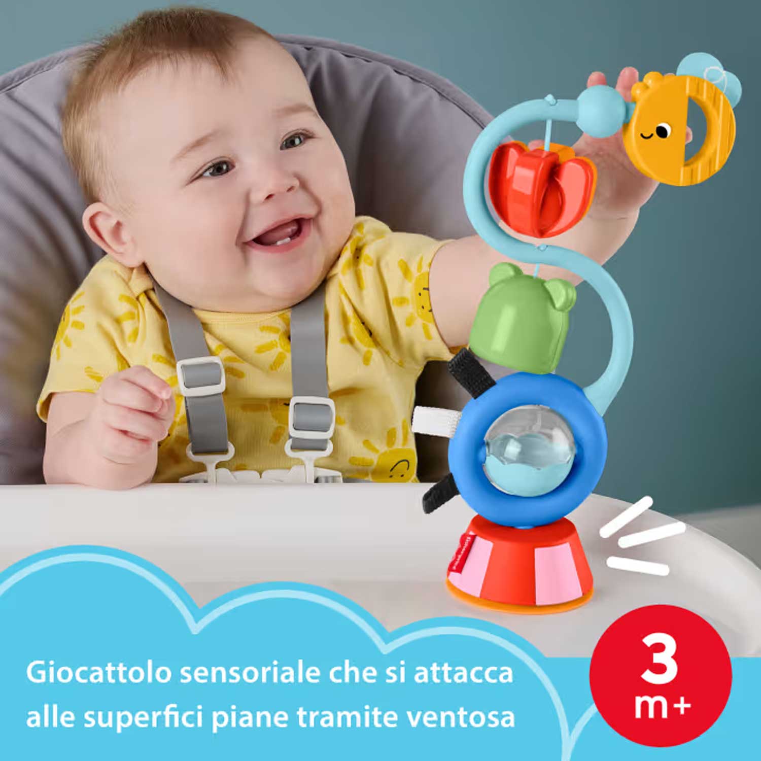 Fisher Price - Ventosa per seggiolone JHB46