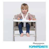 Foppapedretti - Seggiolone Evolutivo Tiramisù + Imbottito + Protezione + Vassoio + Cinture in Offerta!