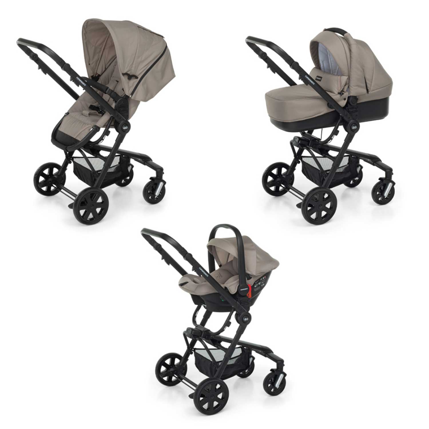Foppapedretti - Trio Up3 Travel 2024 con Seggiolino Auto Up3 ISize R129