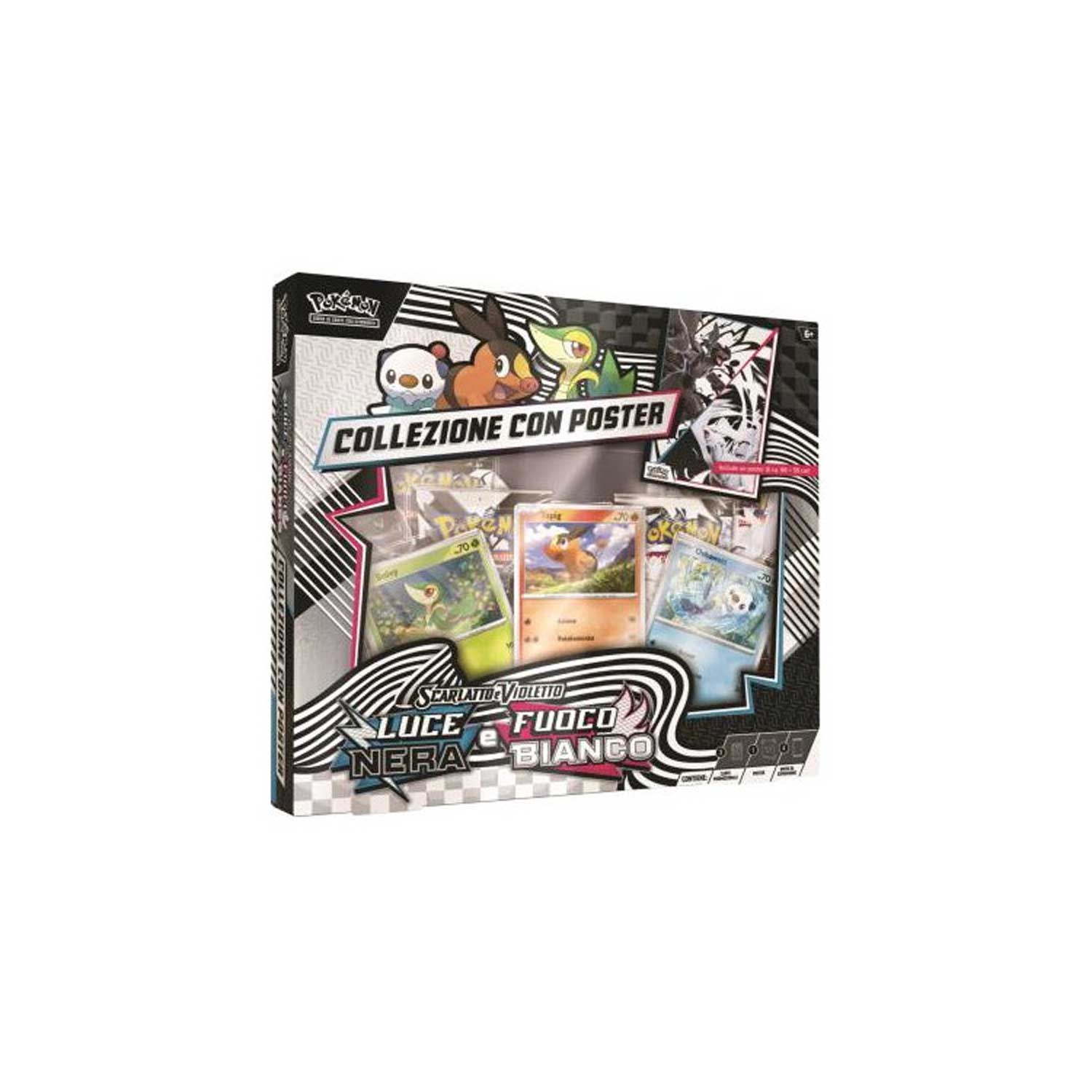Gamevision - Pokemon Collezione con Poster Luce Nera e Fuoco Bianco
