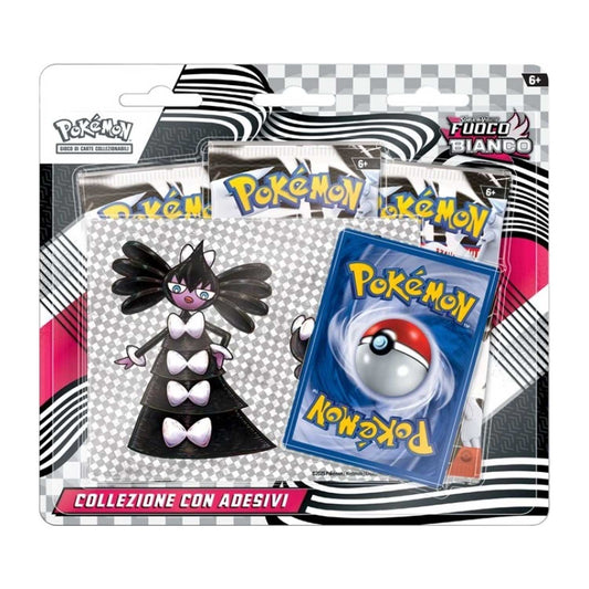 Gamevision - Pokemon Collezione con Adesivo Versione Scarlatto E Violetto Fuoco Bianco