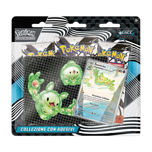 Gamevision - Pokemon Collezione con Adesivo Versione Scarlatto E Violetto Luce Nera
