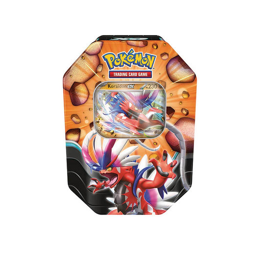 Gamevision - Pokémon Leggende Sovrane Tin Zacian Ex o Koraidon Ex 4 Buste Espansione