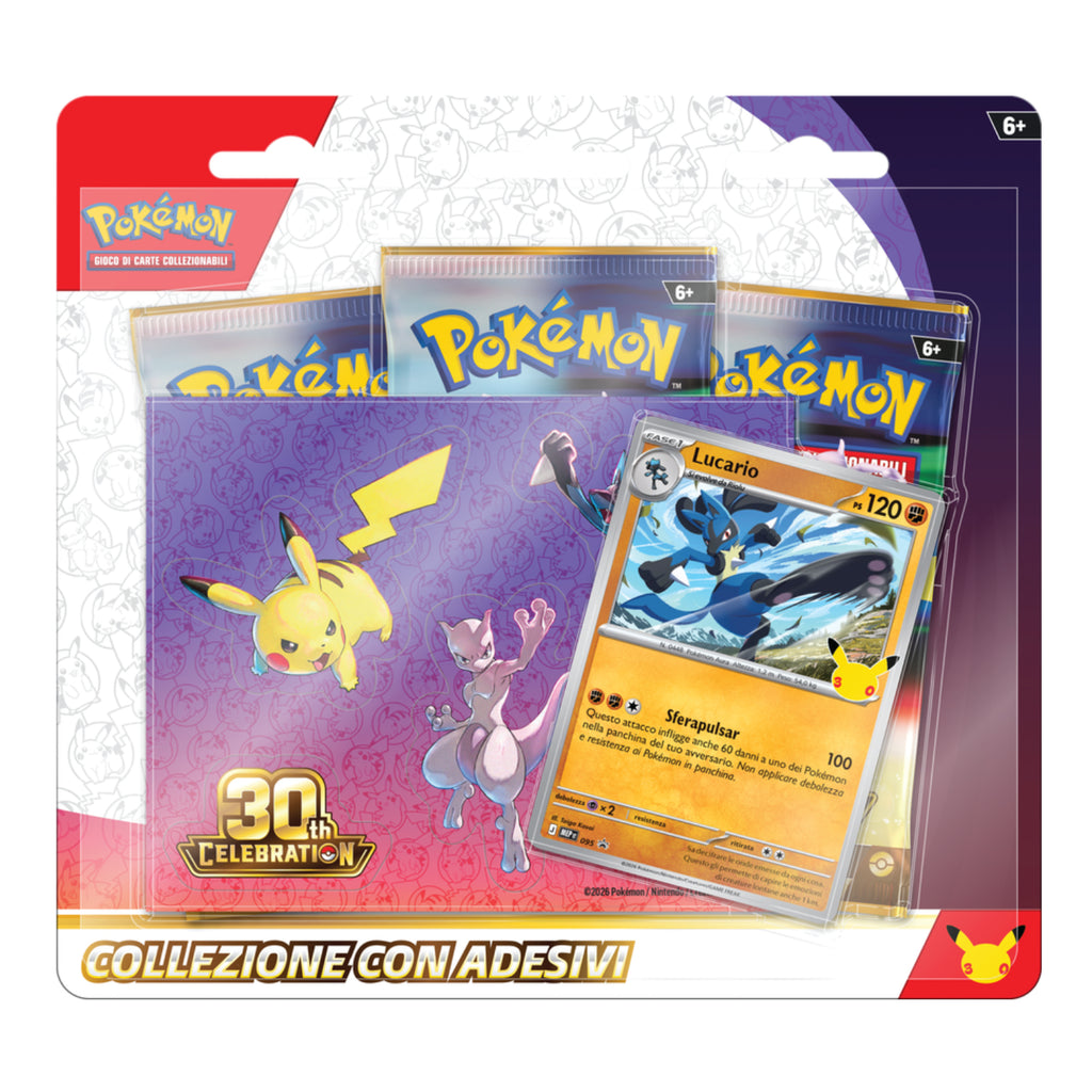Gamevision - Pokemon 30° Anniversario Collezione con Adesivi