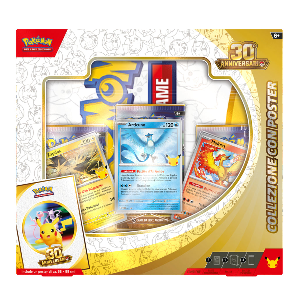Gamevision - Pokemon 30° Anniversario Collezione con Poster