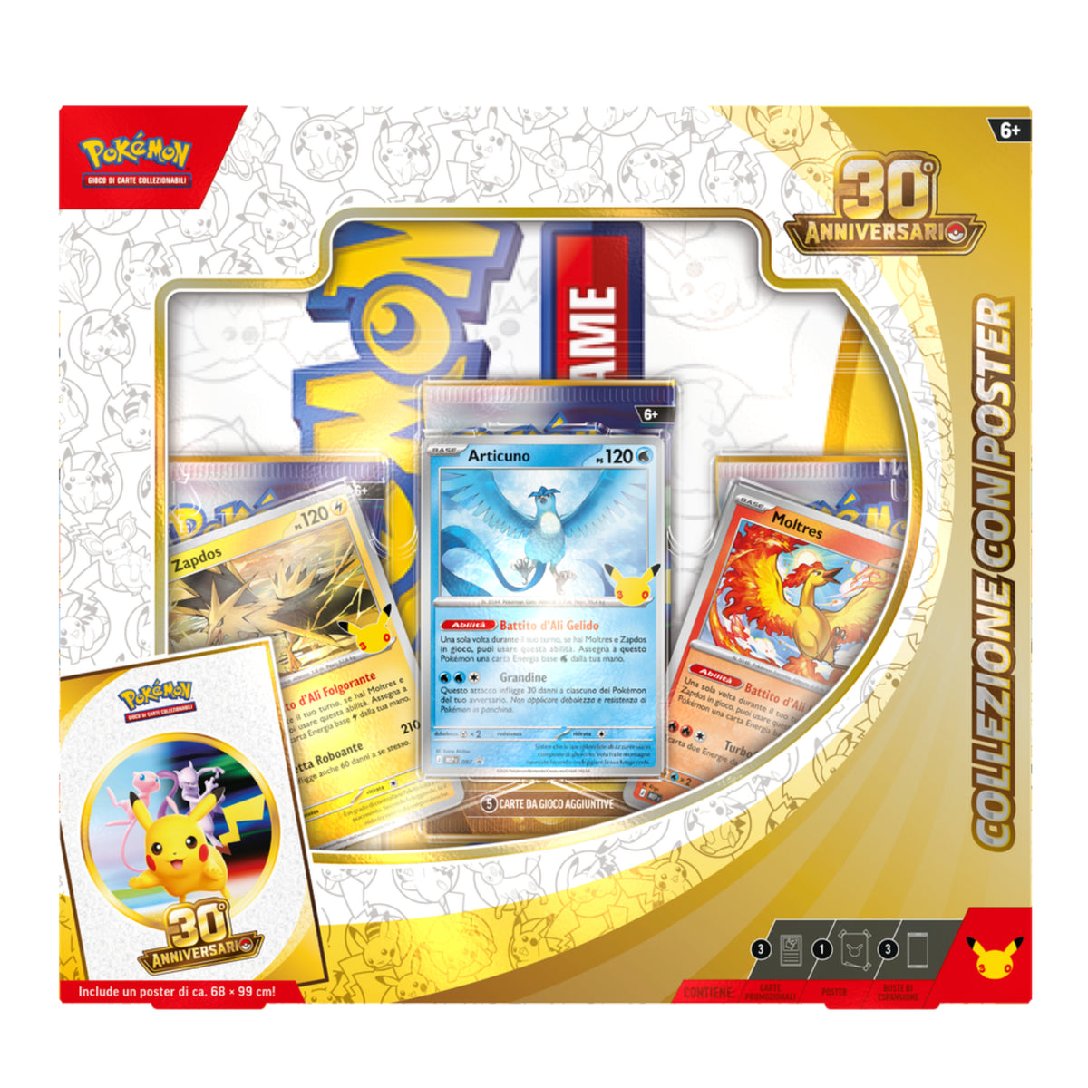 Gamevision - Pokemon 30° Anniversario Collezione con Poster