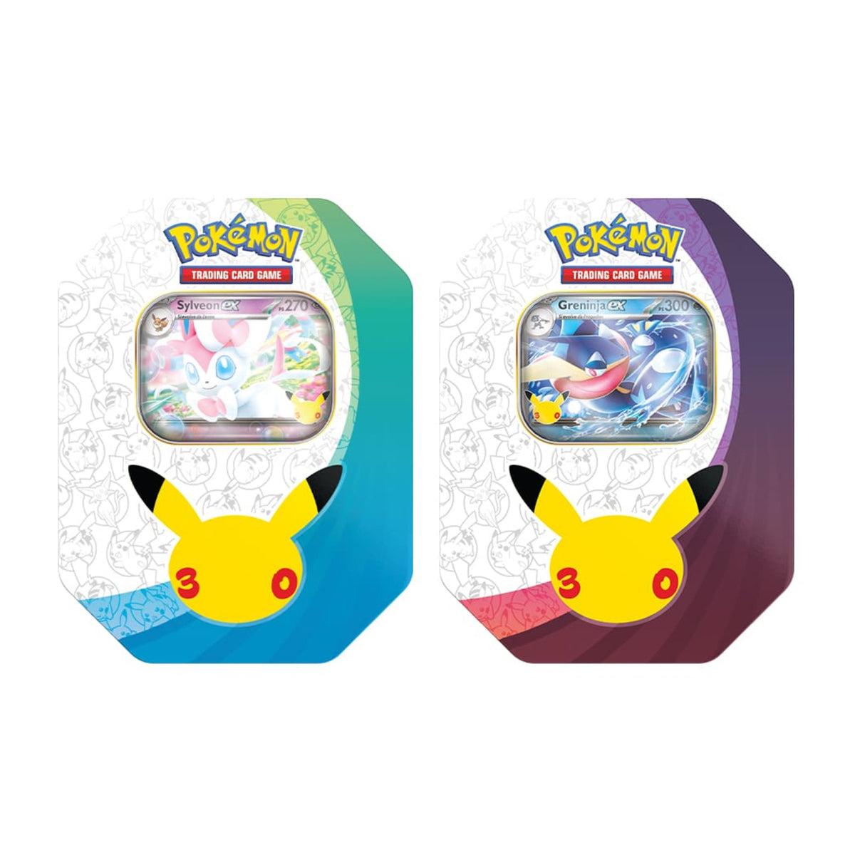 Gamevision - Pokemon 30° Anniversario Tin da Collectible Sylveon ex & Greninja ex