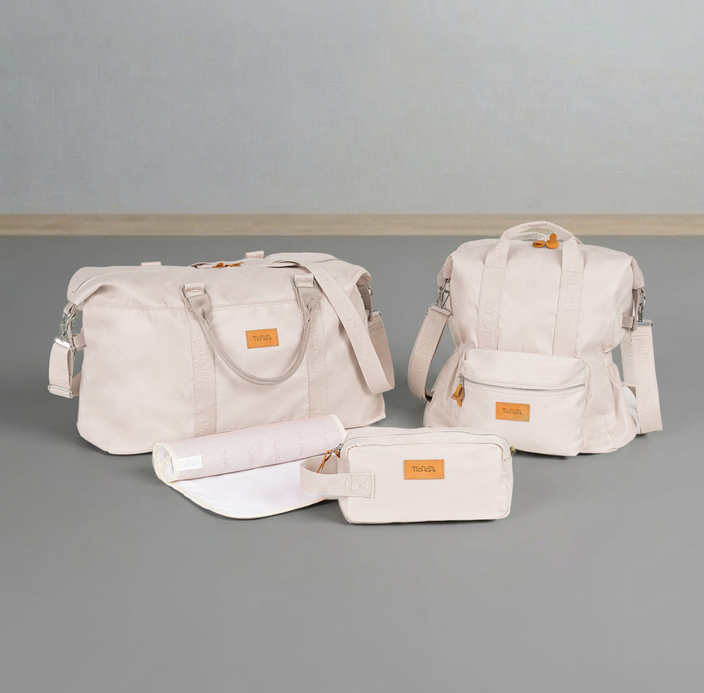 Pochette beige in nylon