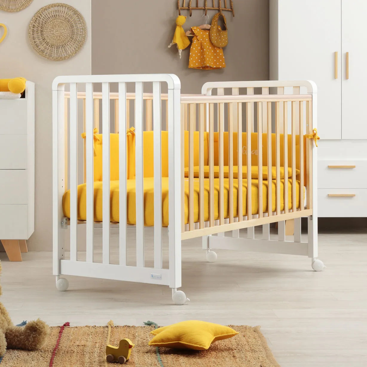 Azzurra Design - Lettino Glam  9 In 1 + Materasso + Completo Piumone Glam