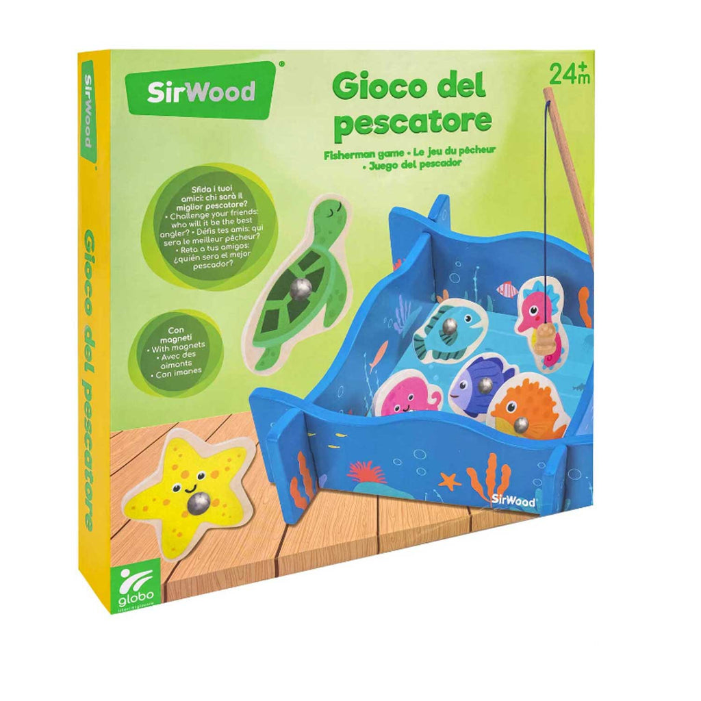 Globo - Gioco pesca in legno con magneti