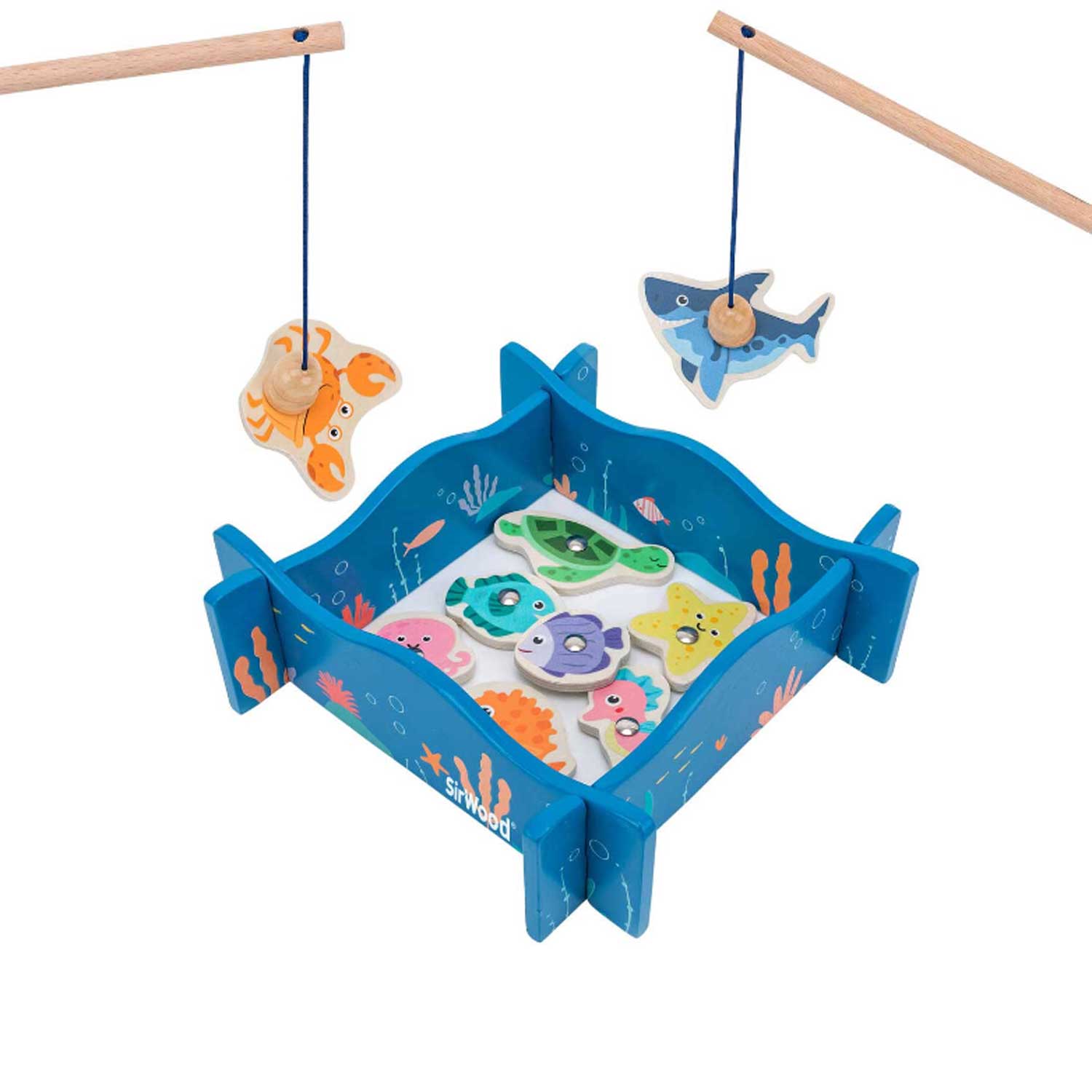 Globo - Gioco pesca in legno con magneti