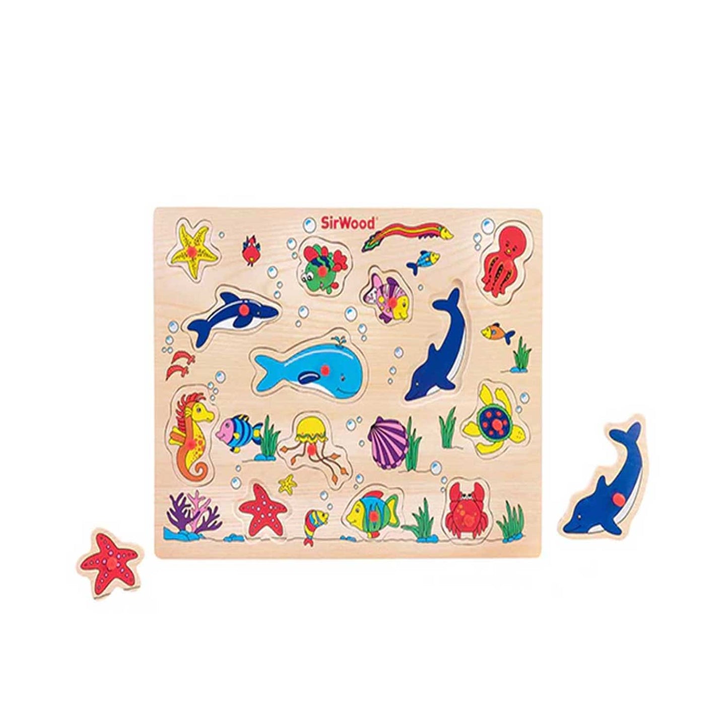 Globo - Puzzle in legno con pioli