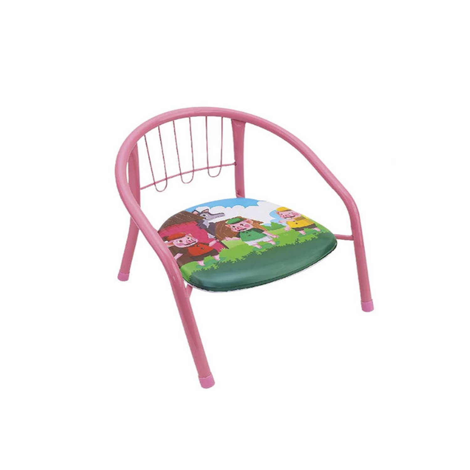 Sedia Bimbo Con Ombrello Este - Struttura Metallo, Rivestimento Poliestere, Decoro New Glamour, Portata 30 Kg