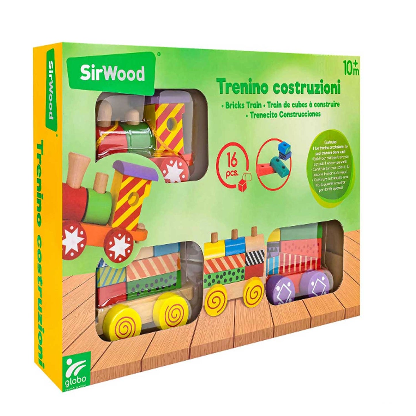 Giocattolo Trenino Costruzioni Legnoland Gioco In Legno Casa Dolce