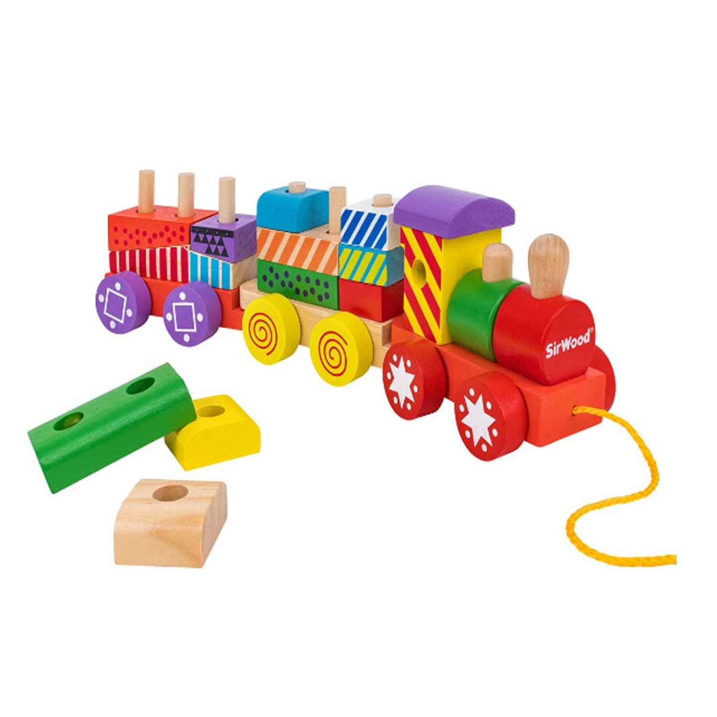 Globo Trenino Costruzioni Legnoland Globo Wooden Rainbow Train
