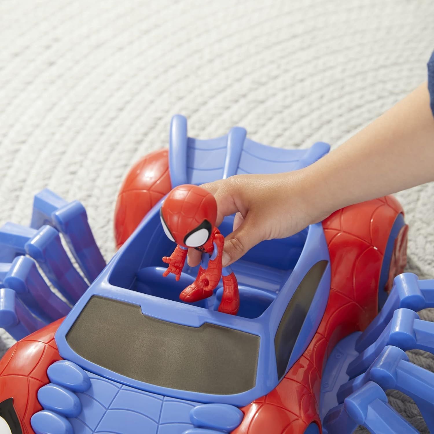 Hasbro Marvel - Action Figure Spidey Web-Spinners 10 Cm Con Accessori (Zaino, Spara-ragnatele E Robot) - 4