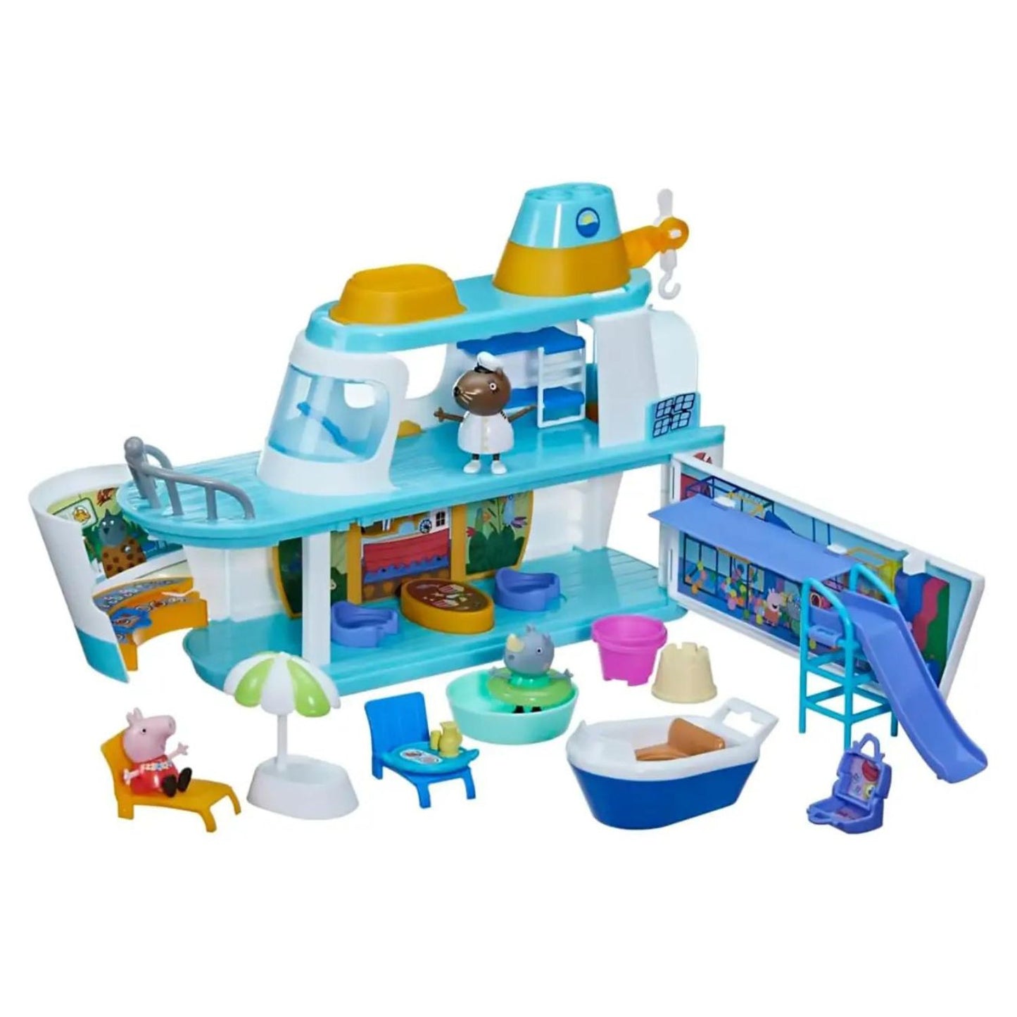 Hasbro - Peppa Pig La Crociera Di Peppa Playset 17 Pezzi