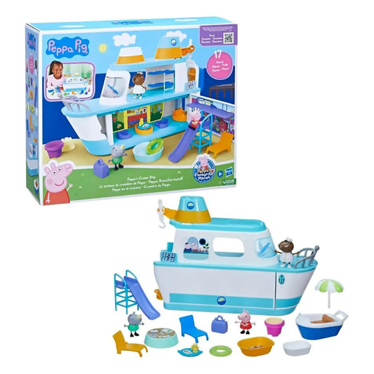 Hasbro - Peppa Pig La Crociera Di Peppa Playset 17 Pezzi