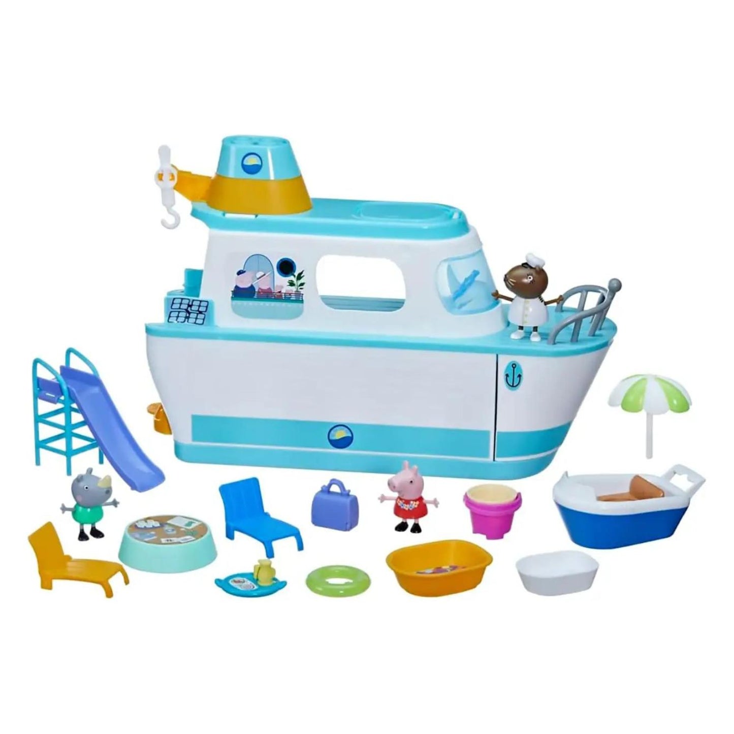 Hasbro - Peppa Pig La Crociera Di Peppa Playset 17 Pezzi
