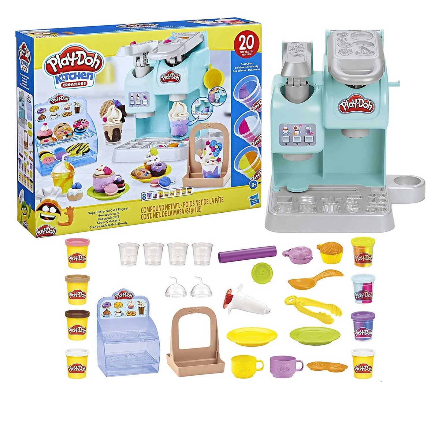 Hasbro - Play-Doh Kitchen Creations The Super Colorful Cafeteria F58365L0