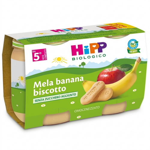 Hipp - Merenda Base Frutta: Confezione 2x125 gr