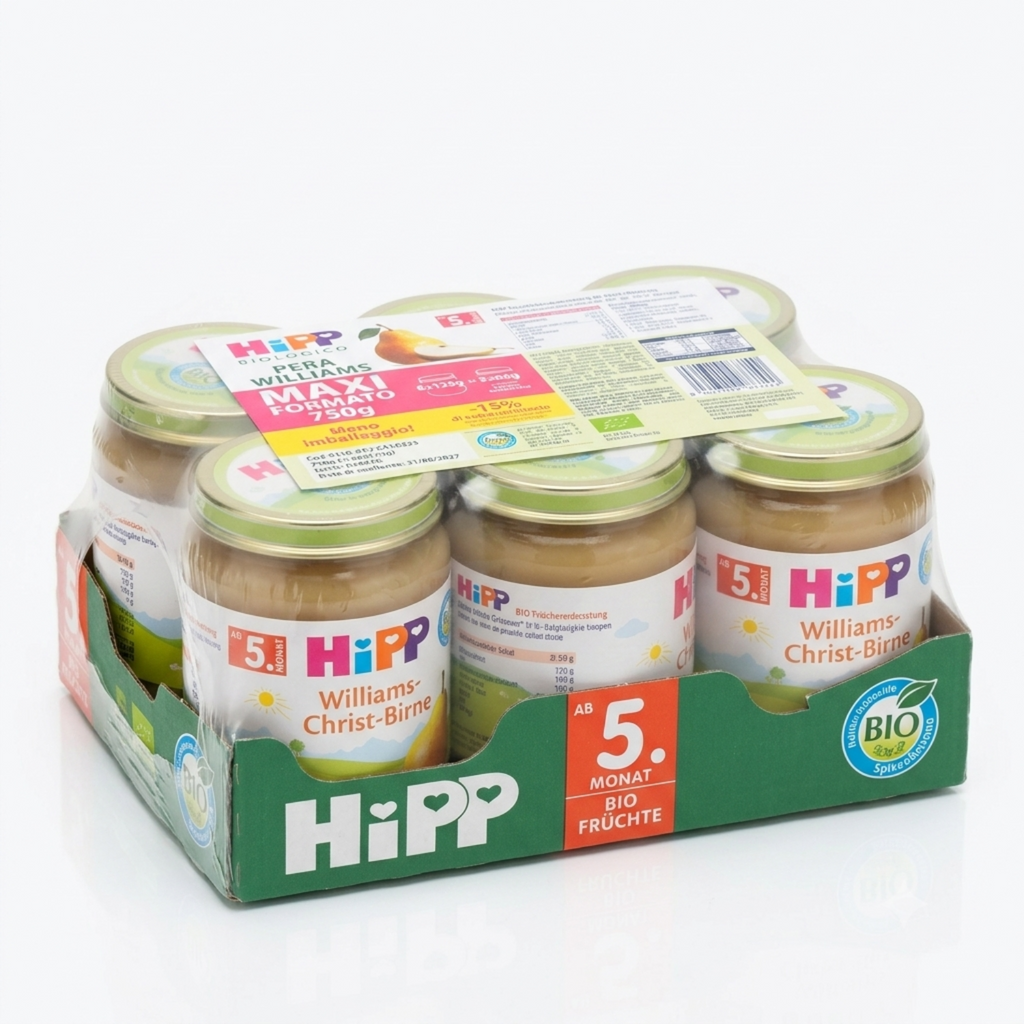 Hipp - Omogeneizzato Pera Williams 6x125g Multipack