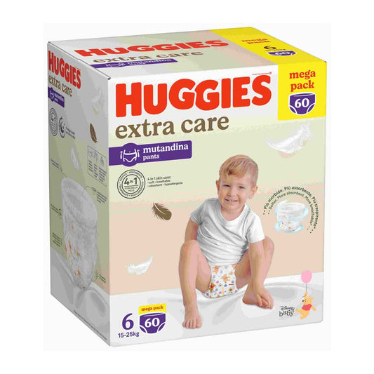 Huggies - Extra Care Mutandina Megapack Taglia 6 60pz