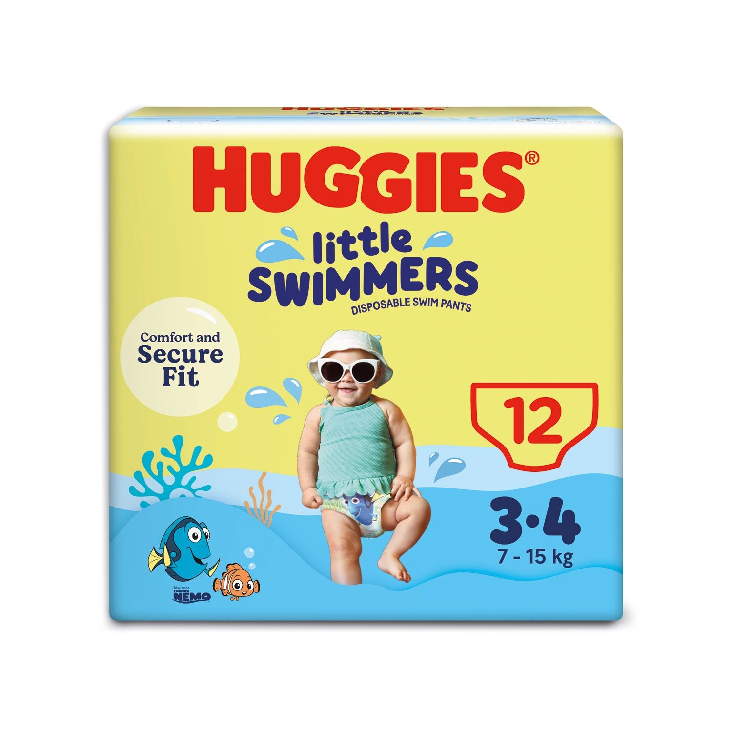 Huggies - Little Swimmers Pannolini-Costumino per il bagno taglia 3-4 (12 pz)
