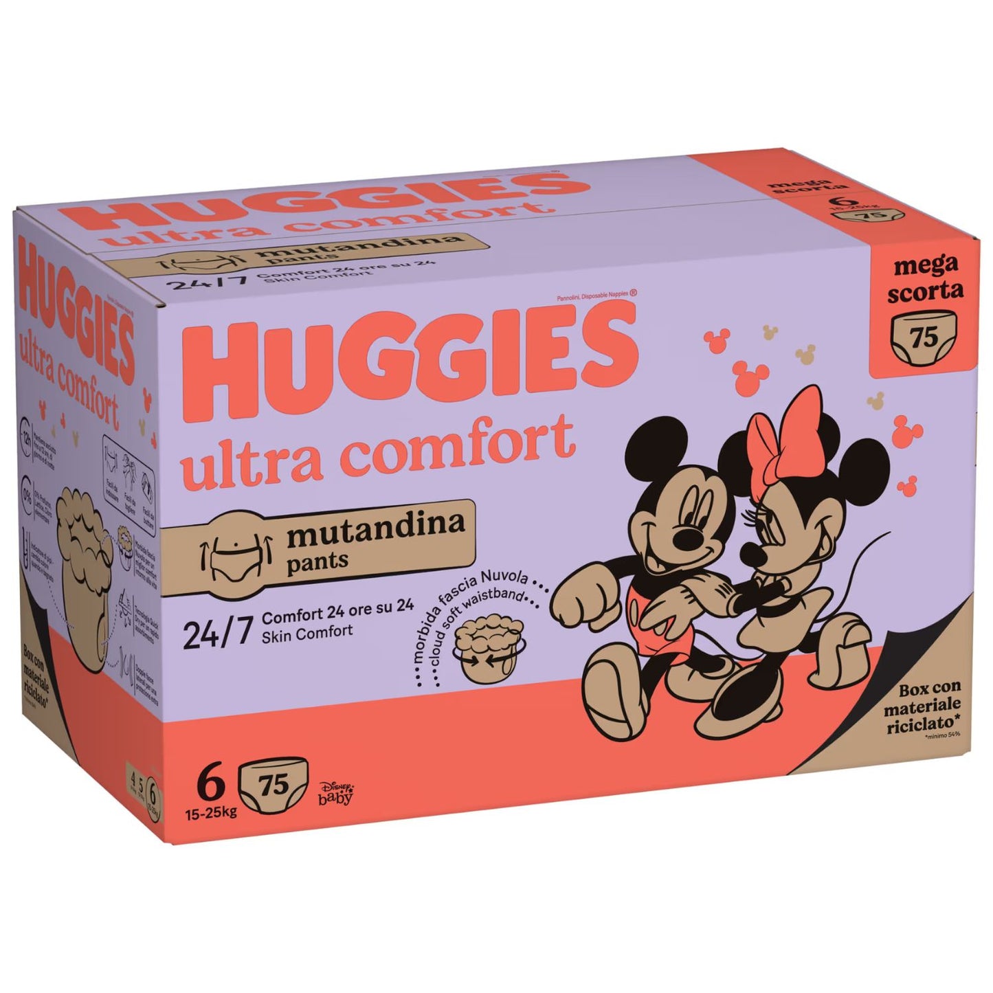 Huggies - Ultra Comfort Mutandina Megapack Taglia 6 75pz