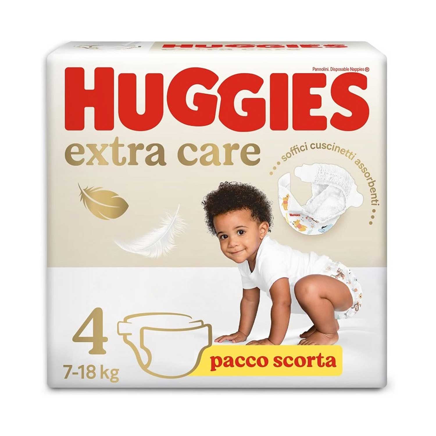 Huggies - Pannolini Extra Care Grande Taglia 4  33 Pezzi