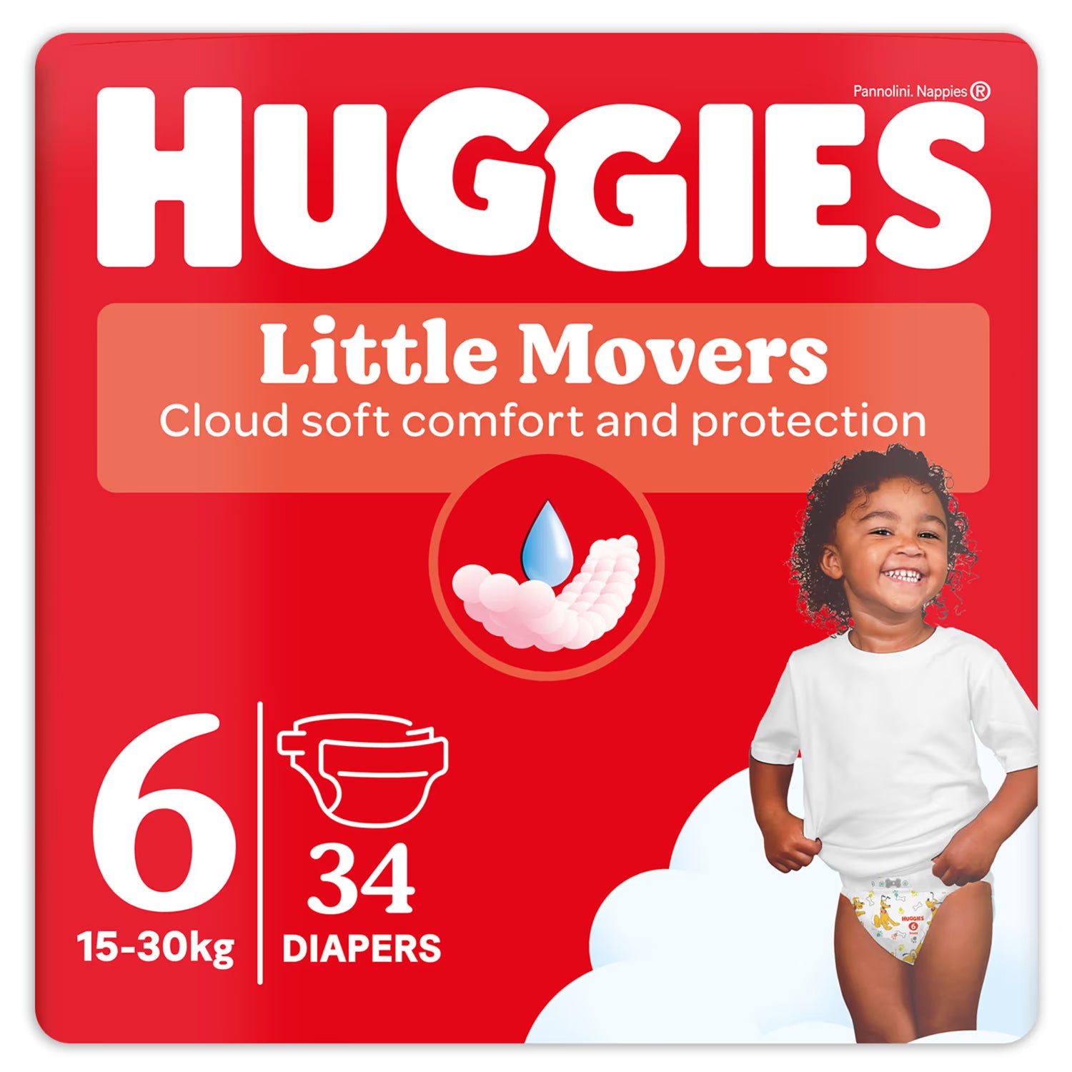 Huggies - Little Movers Pannolini taglia 6 (34 pz)