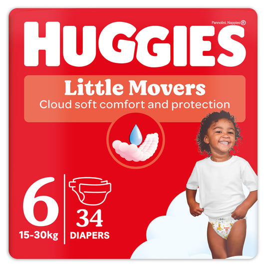 Huggies - Pannolini Little Movers Grande Taglia 6: 15/30 Kg
