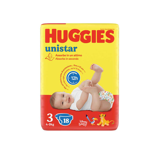 Huggies - Unistar Diapers Size 3 18pcs