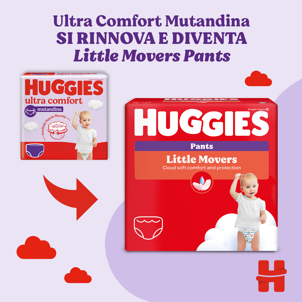 Huggies - Little Movers Mutandina Megapack Taglia 5 (80pz)