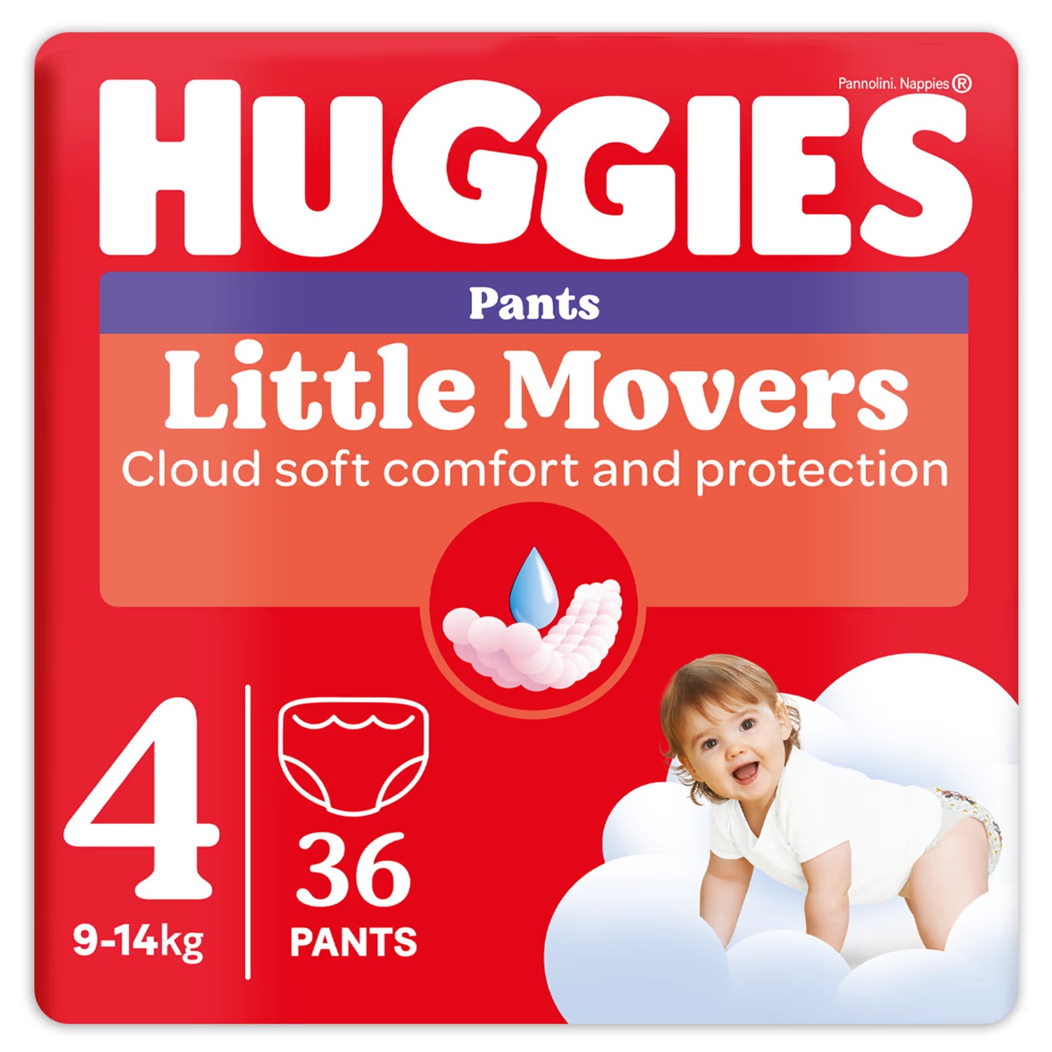 Huggies - Little Movers Mutandine taglia 4 (36 pezzi)