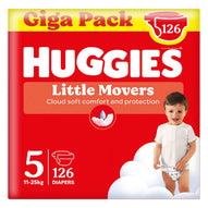 Huggies - Little Movers Pannolini Gigapack taglia 5 (126 pezzi)