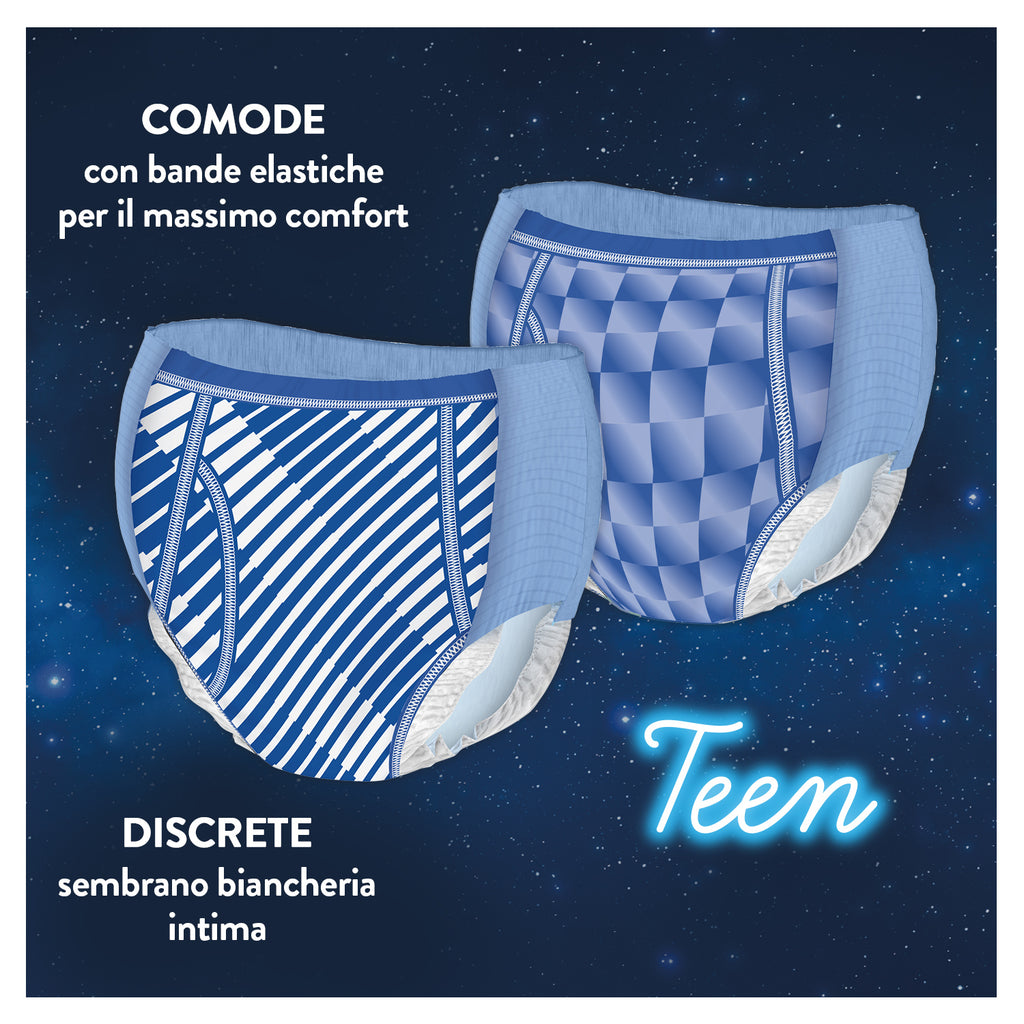 Huggies - DryNites Mutandine per maschi taglia 13+ (9 pezzi)