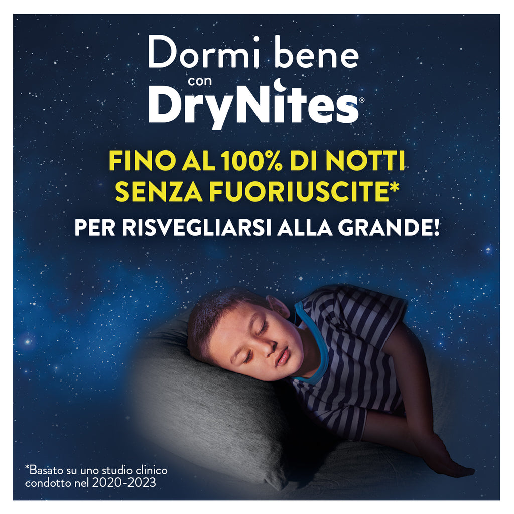 Huggies - Mutandine Assorbenti Drynites Boy 4/7anni 17/30 Kg: Confezione 10 Pz