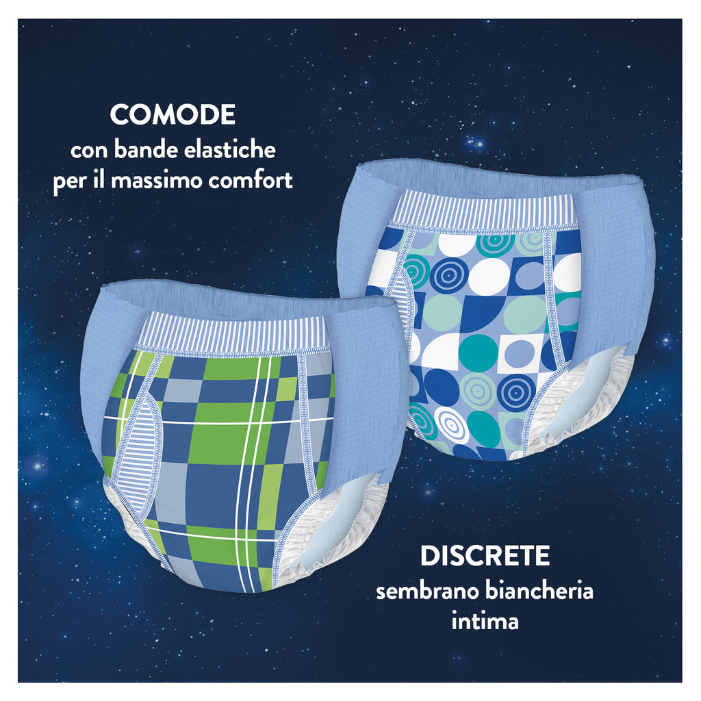 Huggies - DryNites Mutandine per maschi taglia 8-13 (9 pz)