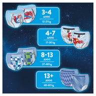 Huggies - DryNites Mutandine per maschi taglia 8-13 (9 pz)