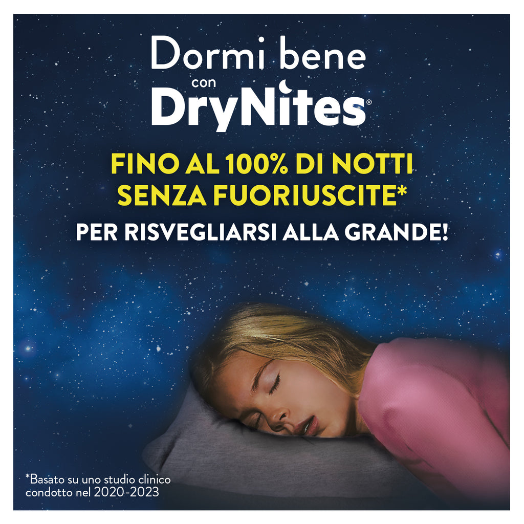 Huggies - DryNites Mutandine per femmine taglia 13+ (9 pezzi)