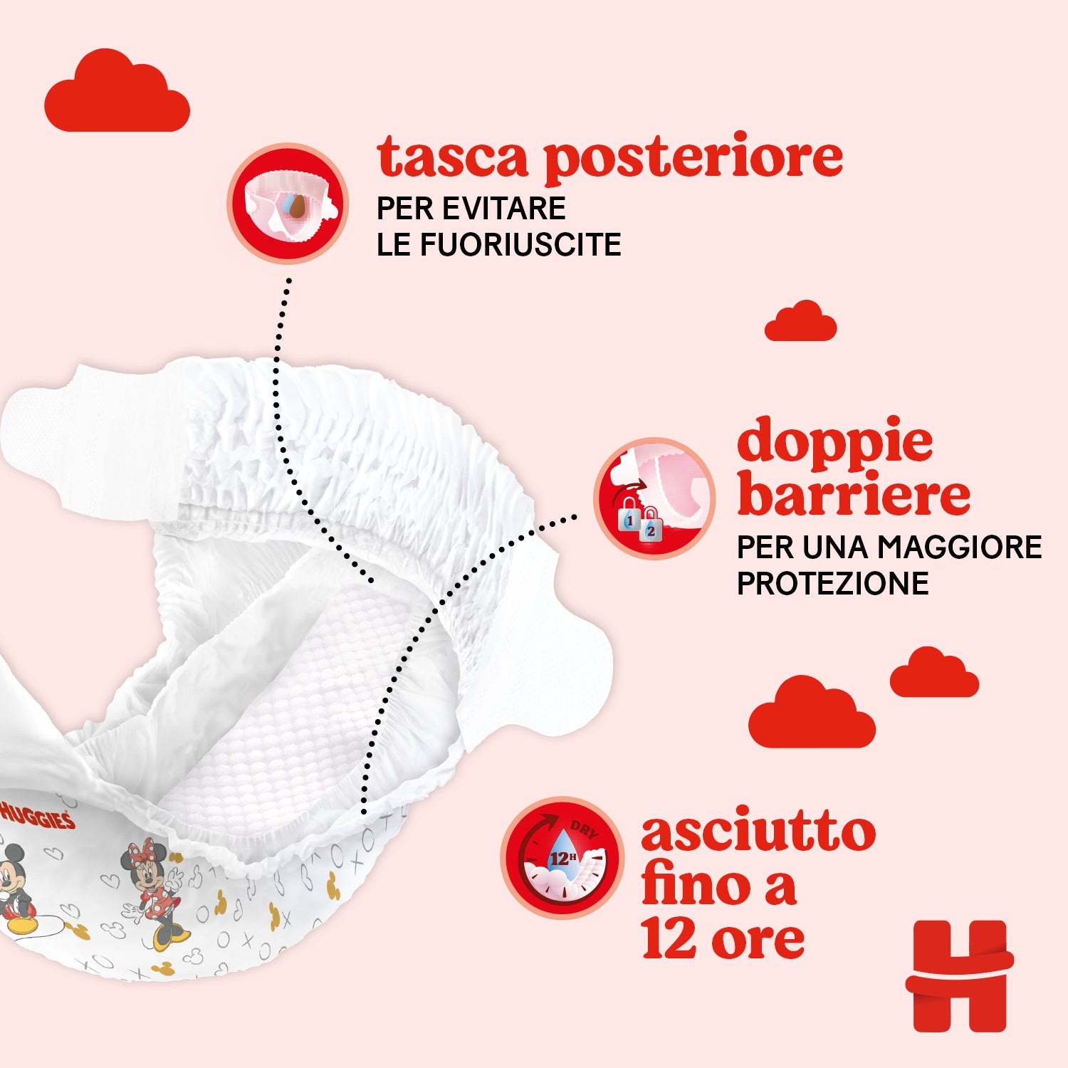 Huggies - Pannolini Little Movers Gigapack Taglia 4 (150 Pezzi)