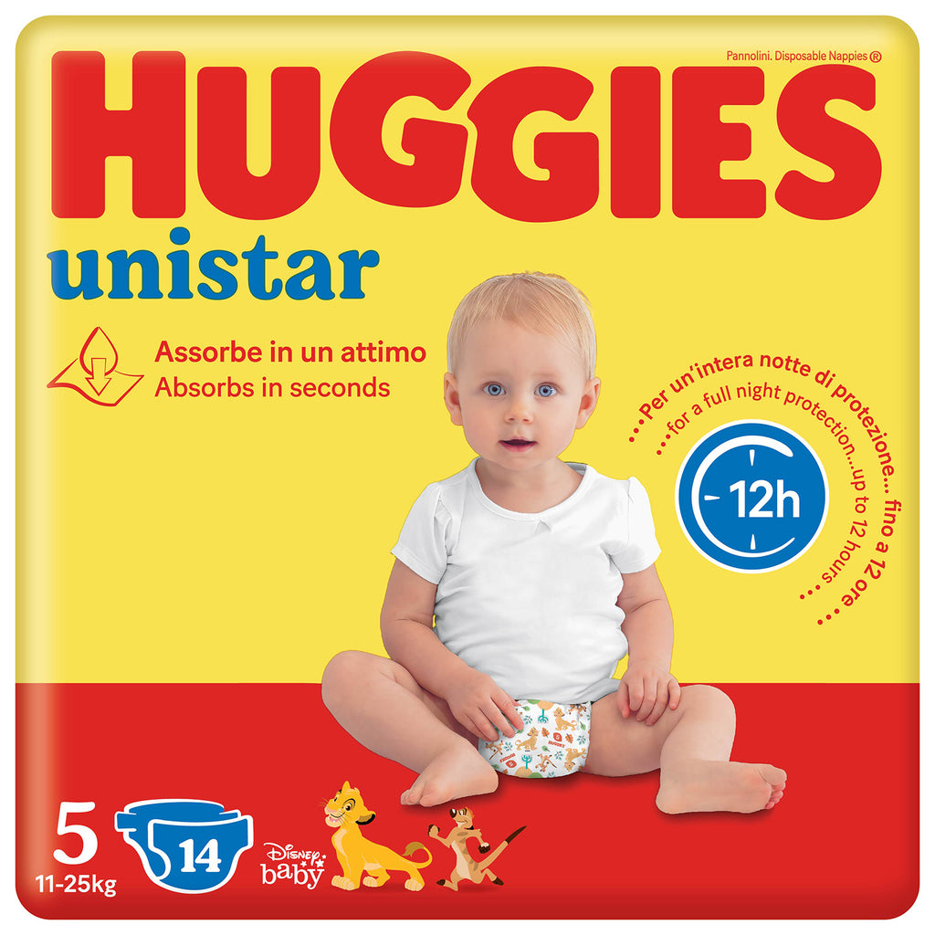 Huggies - Unistar Pannolini taglia 5 (14 pz)